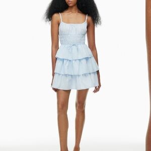 Poplin Dress in light blue - Aritzia - Size XL